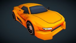 Street Race Car unityassets, race-car, street-race-car, unity3d, cartoon, blender3d, gameasset, street