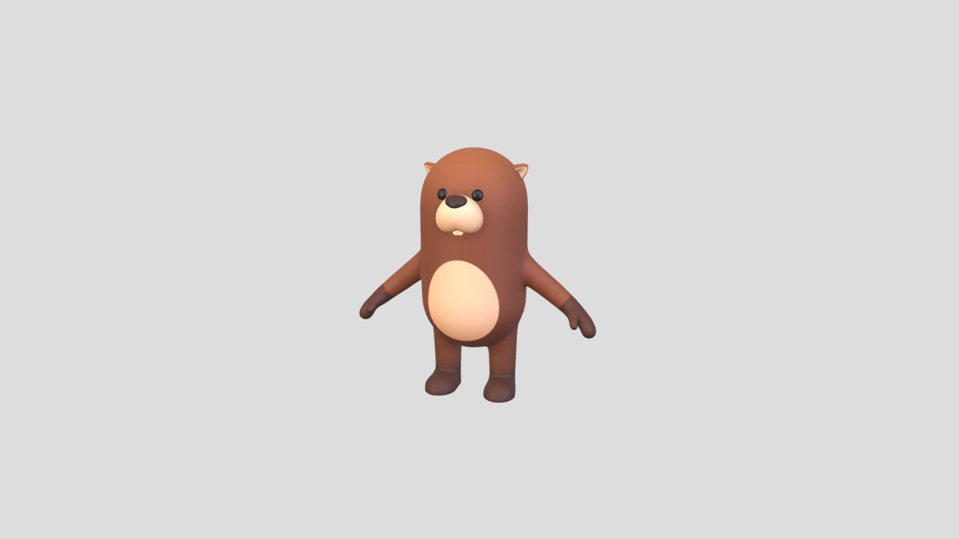 Beaver Character 3d model.      
    


File Format      
 
- 3ds max 2023  
 
- FBX  
 
- OBJ  
    


Clean topology    

No Rig                          

Non-overlapping unwrapped UVs        
 


PNG texture               

2048x2048                


- Base Color                        

- Normal                            

- Roughness                         



2,122 polygons                          

2,204 vertexs                          
 - Beaver Character - Buy Royalty Free 3D model by bariacg 3d model
