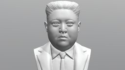 Kim Jong-un bust for 3D printing obama, korea, asia, china, north, figurine, politician, russia, un, communist, jong, bush, celebrity, kim, putin, politics, communism, trump, merkel, xi, jinping, bust, usa, war, cinton