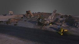 FA_Location apocalyptic, post-apocalyptic, lowpoly