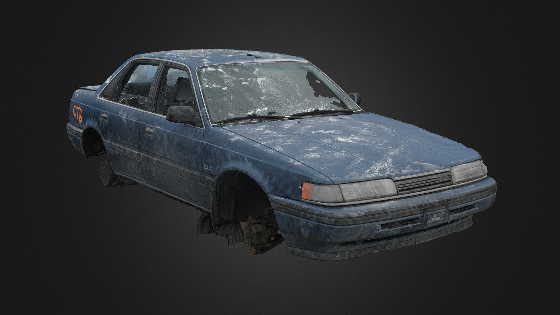 High-accuracy photoscan Intended for use as modeling reference.

Photos taken with my Nikon D3400 and polarizing filter

Created in RealityCapture from 3899 images - 1990-1991 626 4-door [Scan] - 3D model by Rush_Freak 3d model