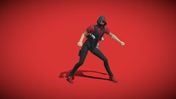 Fortnite Ikonik Agent With Smooth Moves Emote aura, fn, galaxy, pickaxe, midas, dynamo, fortnite, 3d, model, skin, ikonik