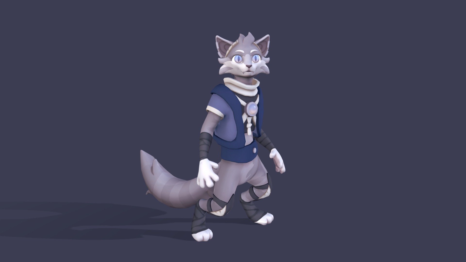 6 months ago I published a model titled Ihrin the Adventurer, made while I was still trying to figure out what she'd be like personality-wise. Through roleplay and further development her personality has manifested very differently from the original expression and vibe I was going for, and I also wasn't a big fan of the model itself. I wanted to try something in the mid-poly range.

This is my first time rigging a character from scratch, it was tough hehe
It's not a perfect model, but I learned a lot from it! - Ihrin the Adventurer 2.0 - 3D model by Frisk (@magsve) 3d model