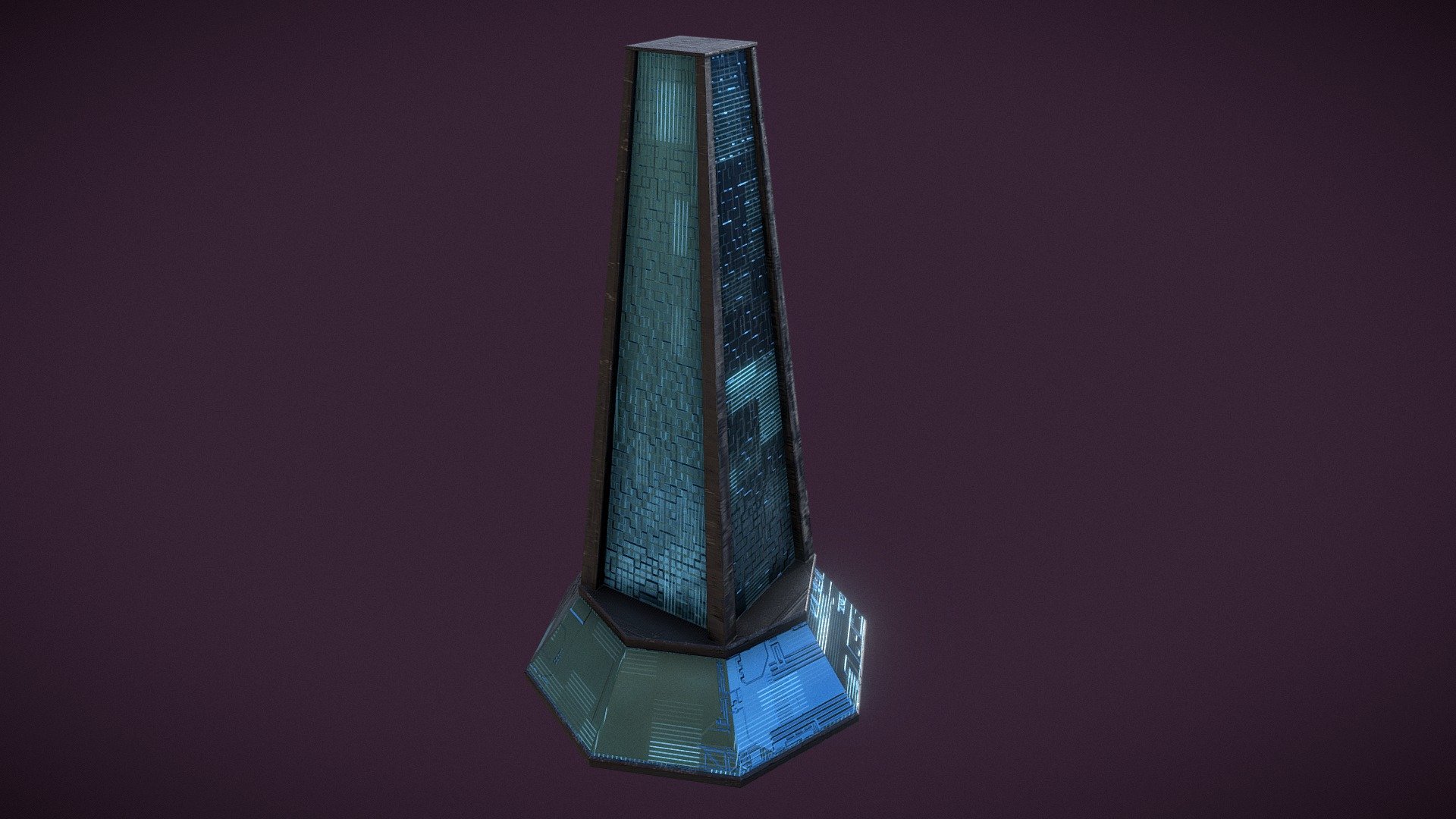 A simple model of a futuristic building. It is most suitable for building an environment. The textures have a resolution of 2K - Sci-fi Building 6 - Download Free 3D model by Scarecrow_original 3d model