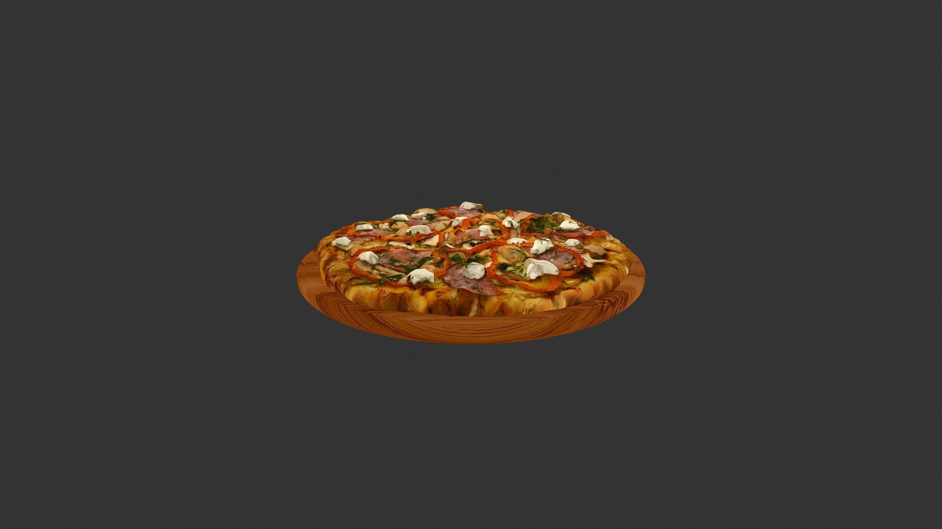 Greenery_pepper_meat_mushrooms_pepper - 3D model by alex.alexandrov.a 3d model