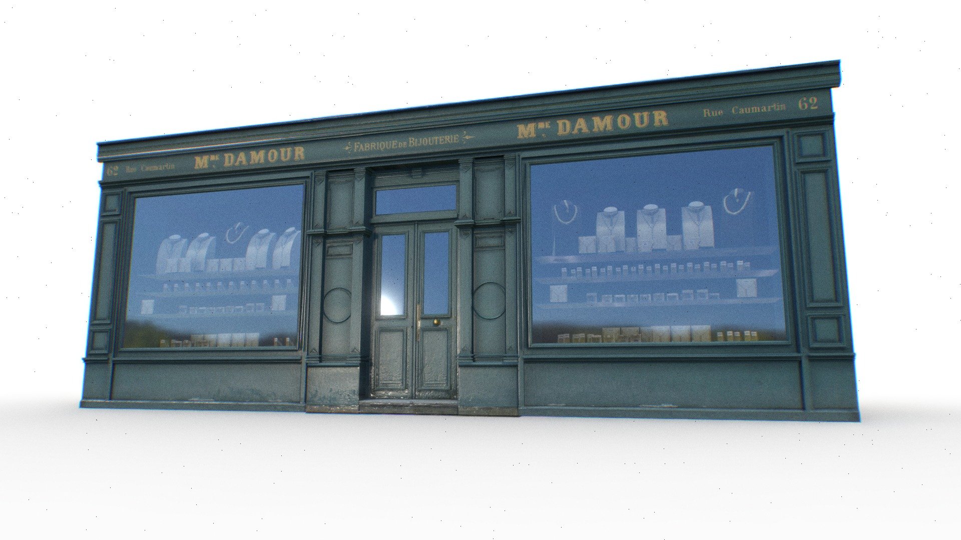 Store Facade 3D Model - Store Facade - Buy Royalty Free 3D model by Omni Studio 3D (@omny3d) 3d model