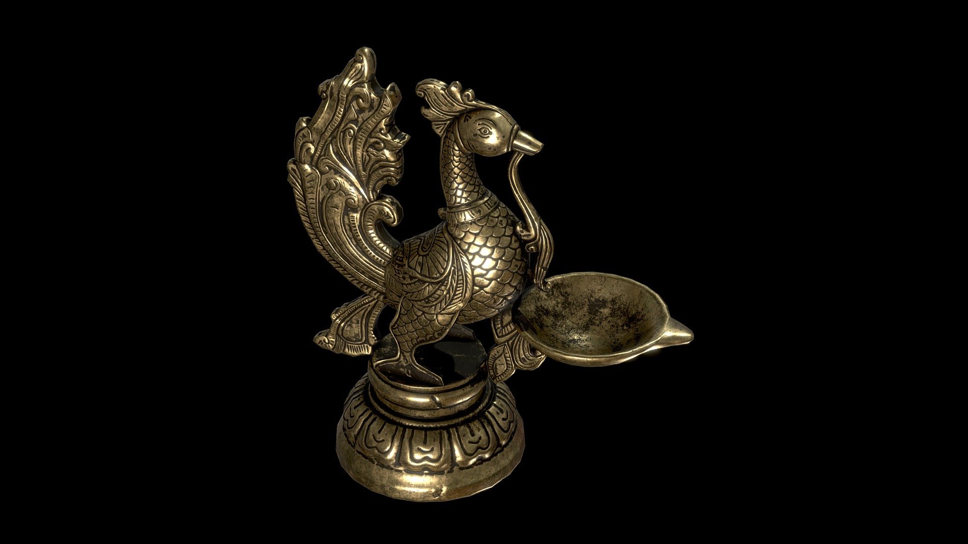 Free download：www.freepoly.org - Chinese Candlestick-Freepoly.org - Download Free 3D model by Freepoly.org (@blackrray) 3d model