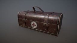 Doctors Bag cloth, b3d, bag, antique, pbr, blender3d