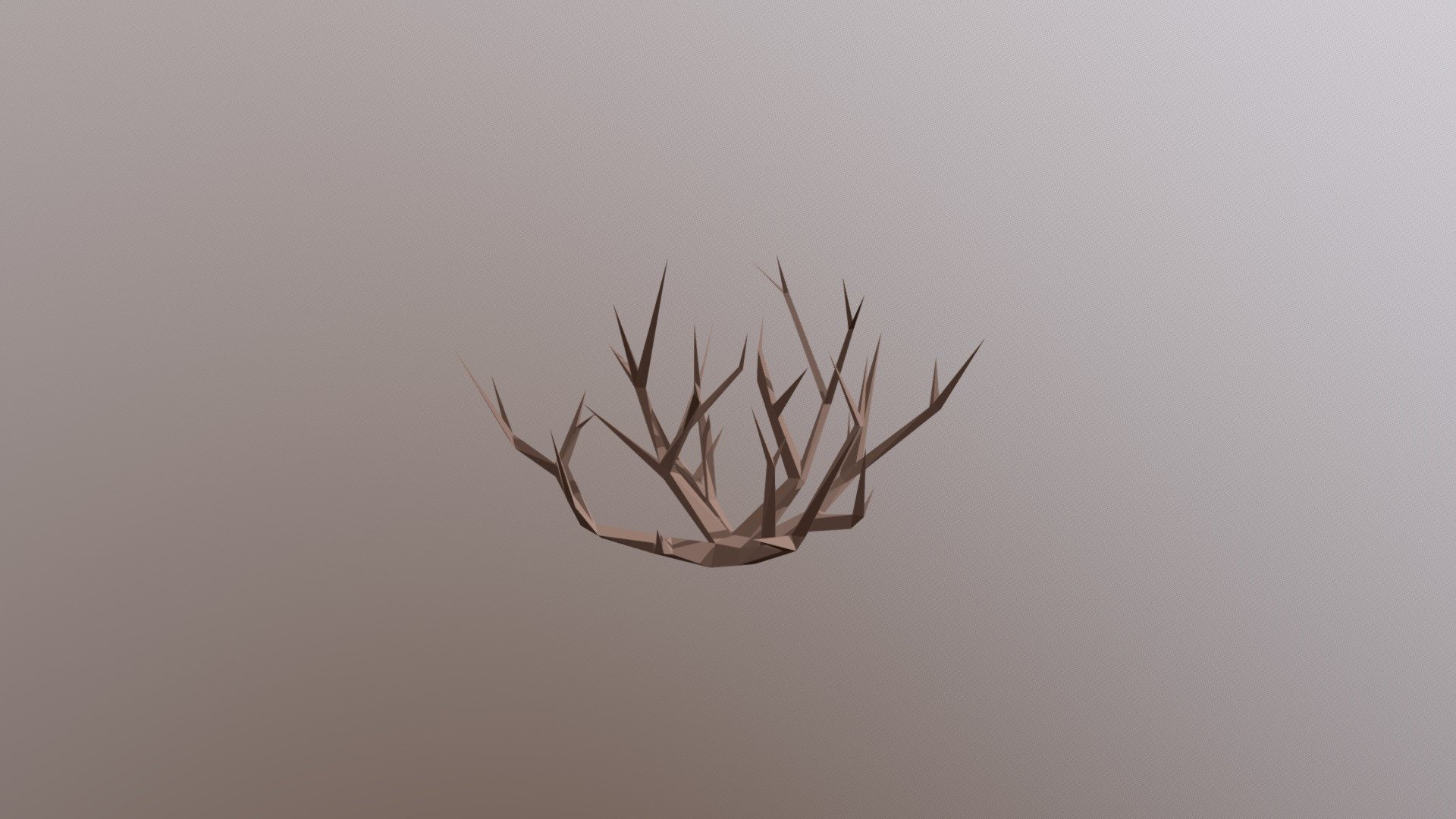 Low Poly Dead Bush - Low Poly Dead Bush - 3D model by dvnc.tech 3d model