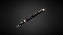 Pen with Gold pen, golden, gold