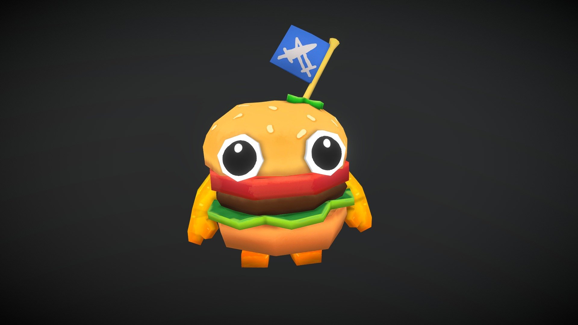 A stylized handpainted peice of 3d work i made 3d model