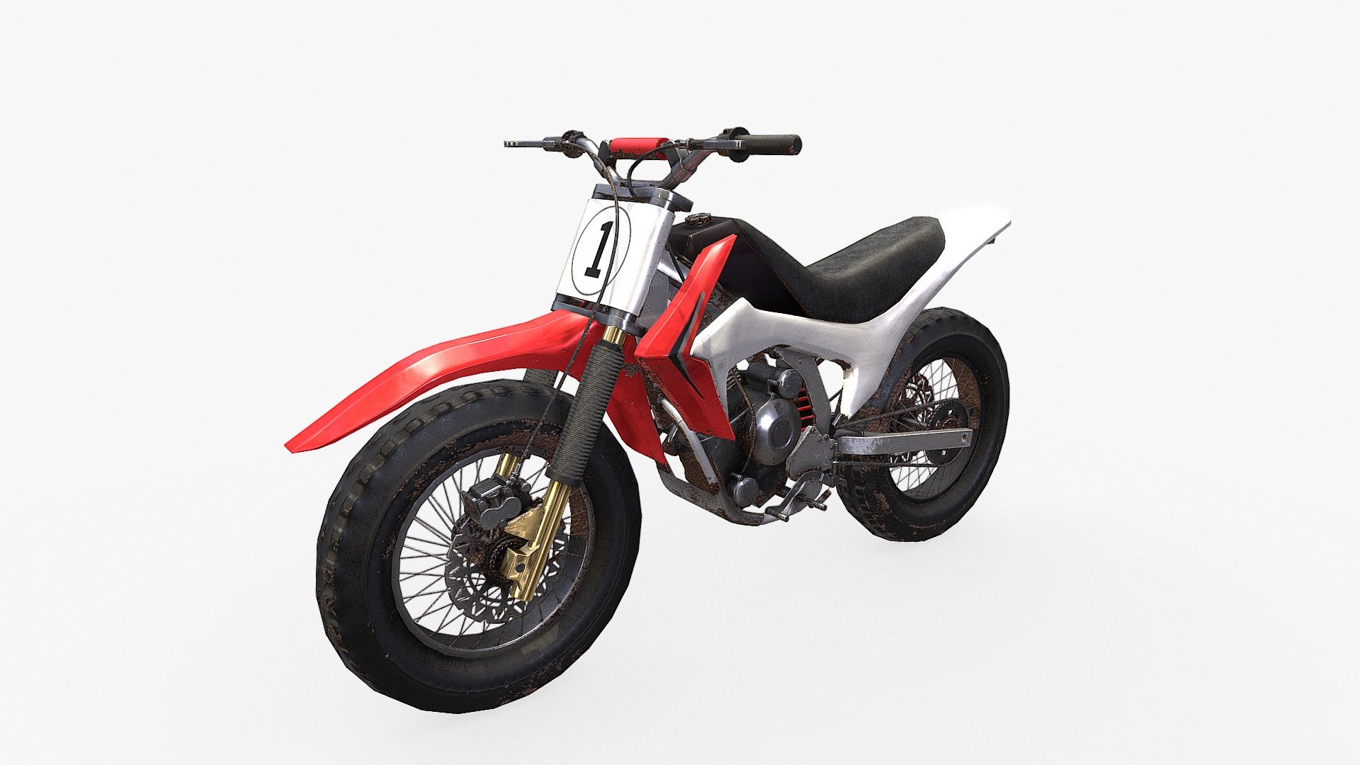 ****DIrt Bike
Softwares: Blender

The Rims and gear consist of an opacity map to save polygons, The model has one material, The model consist of quads!  The model is easily editable! The model is part of a bigger project me and a friend are making!

Please leave a like and subscribe for more models coming soon! - Dirt Bike - Buy Royalty Free 3D model by Pieter Ferreira (@Badboy17Aiden) 3d model