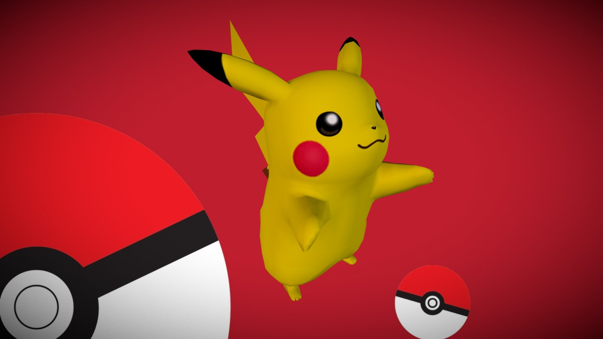 Pika pika? Chuuu :) Pika pika.... Chuuu &gt;&lt; - 025 - Pikachu - Download Free 3D model by Frédéric Cambon (@tribble42) 3d model