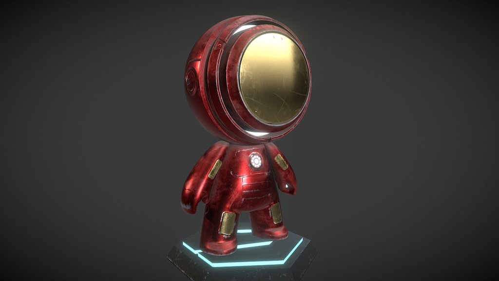2017 Allegorithmic Meet MAT submission - Iron MAT - 3D model by Mark O'Brien (@markobrien) 3d model