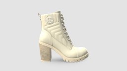 Womens Jalia Heeled Hiker Booties shoes, guess