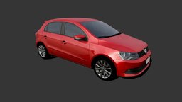 VW Gol GT 2017 Low Poly gol, vw, gt, polo, low-poly, lowpoly, low, poly