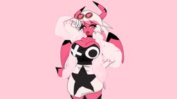 Verosika Mayday demon, succubus, mayday, helluva, helluvaboss, verosika, hellborn