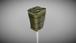 Sees Chocolate Sucker #1 photorealistic, candy, sucker, photoscan