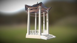 Gazebo gazebo, roman, maya, modeling, architecture, building, japanese