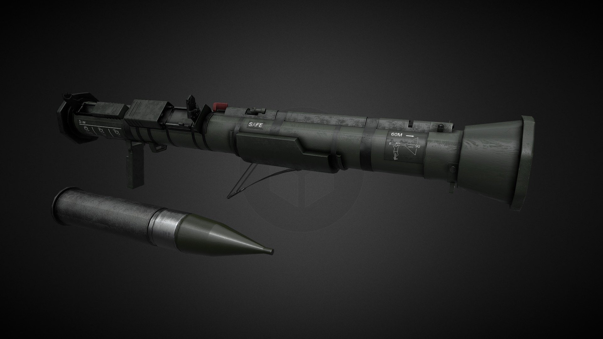M136 AT4 - 3D model by Drakeling Labs (@drakelinglabs) 3d model
