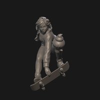 Skateboarder pokemon, skateboarding, vanillite, girl, noai