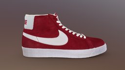 Nike SB Zoom Blazer shoe, skateboard, skateboarding, equipment, nike, zoom, sneaker, sb, blazer, skateboardingshoe, 3dscan