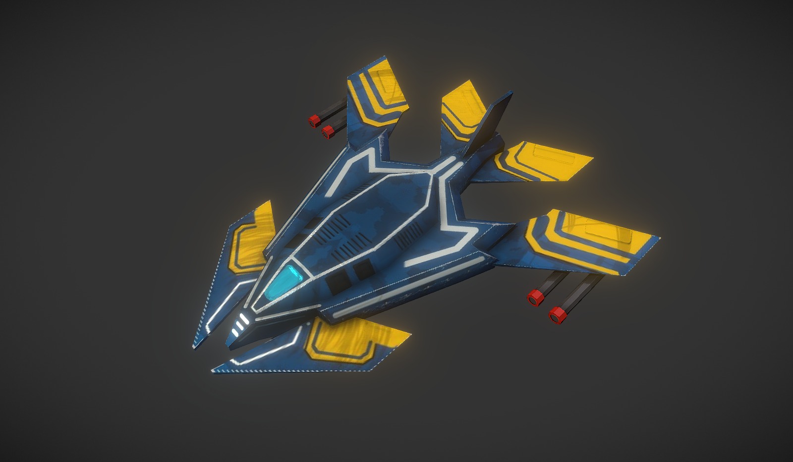 Game ready low poly model - Viper F23 - Download Free 3D model by Rakshaan 3d model