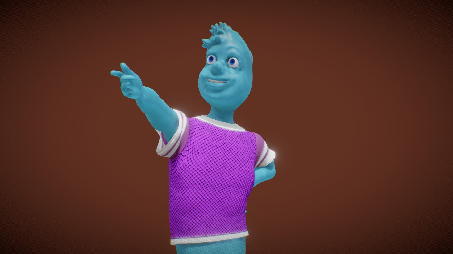 Wade Ripple fan art from Elemental

Textured
Mapped
Rigged

PBR: 
Model rigged and textured ready for animating

Rig for: 3Dsmax, Unreal, Blender, Maya and Iclone

Zip file contains obj, iavatar and fbx format with textures.

Wade Ripple is the deuteragonist of the 2023 Disney/Pixar animated feature film Elemental. He is described as a go-with-the-flow guy. 

If you have any questions please don’t hesitate to contact me. 
I will respond you ASAP.
I encourage you to check my other 3D models 3d model