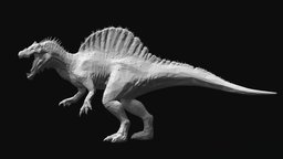 DINOSAUR LOWPOLY cnc, molding, 3dprint, art, lowpoly, dinosaur