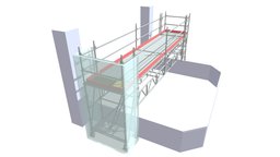 roulant Part Dieu echafaudage, sketchup