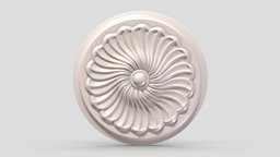 Classic Ceiling Medallion 47 kit, room, exterior, element, ceiling, architectural, ornament, molding, cornice, classic, medallion, gothic, bash, decor, details, rosette, classical, kitbash, finishes, pilaster, cartouche, acanthus, 3d, design, house, home, decoration, interior, temple