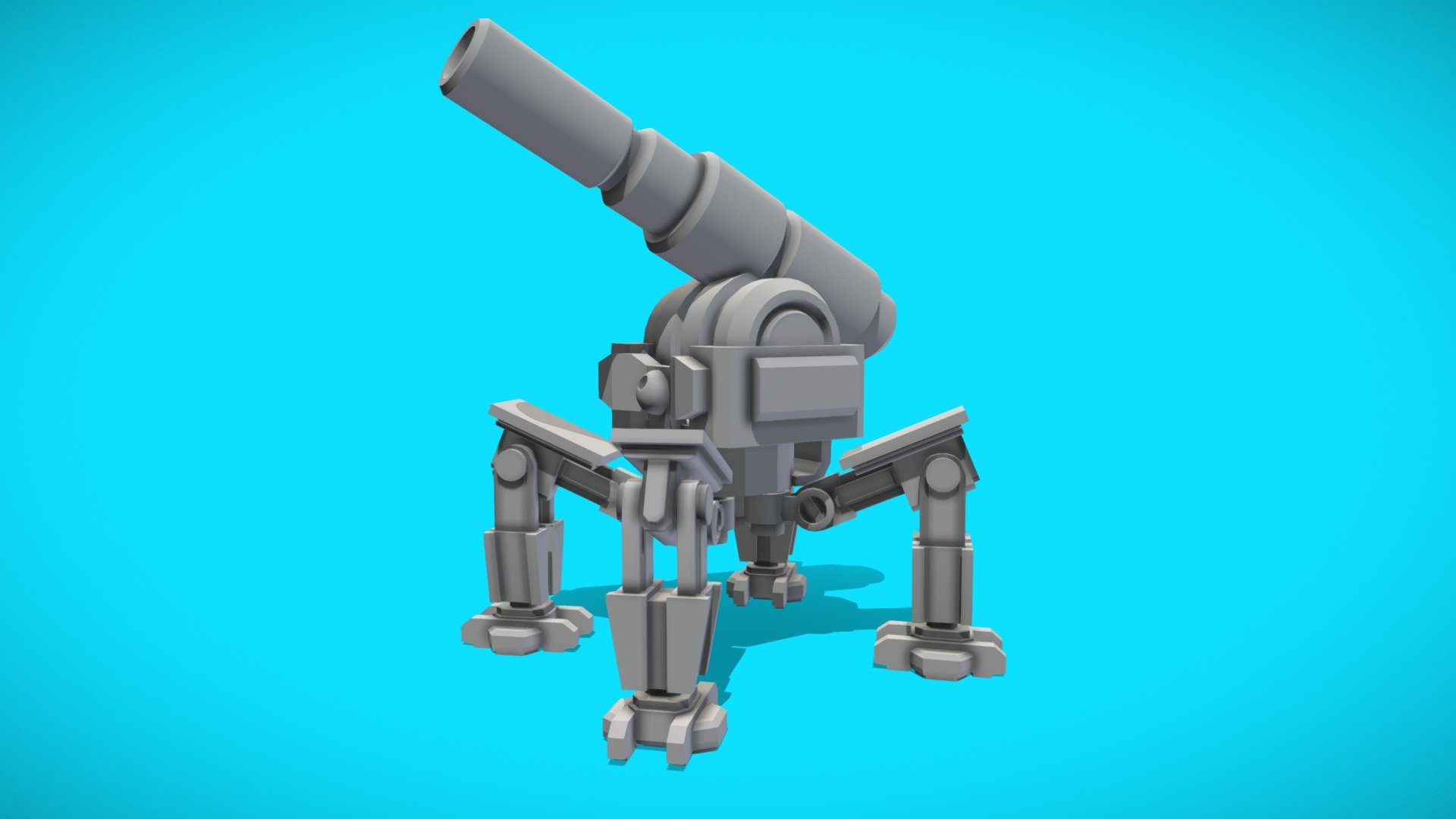 Made in blender, with thisone I wanted to include a decent set of animations that could be easily implemented into a videogame.

The rig includes an IK setup that would make it very easy to make new animations of modify the existing ones 3d model