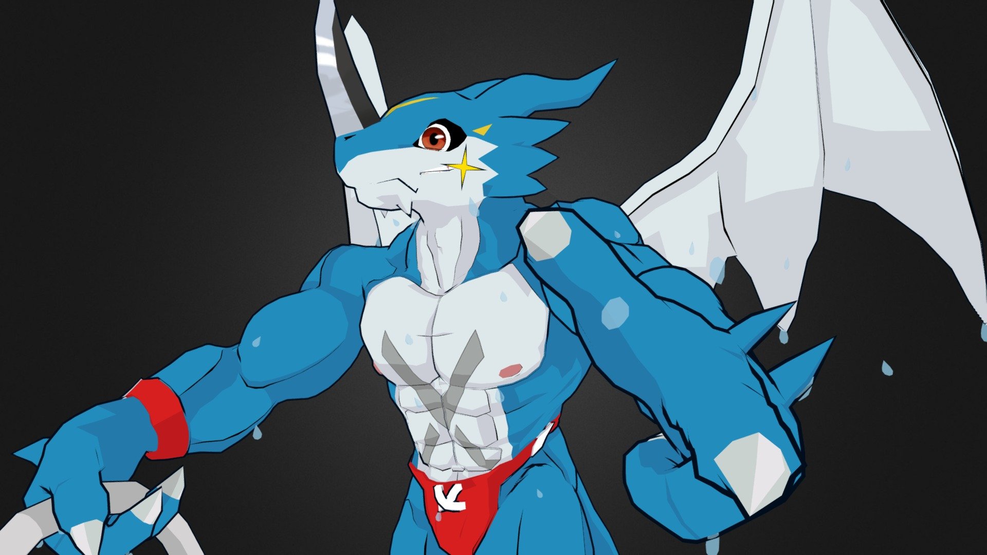 Try - Exveemon - 3D model by 金日比卓狼 (@jj48082001) 3d model