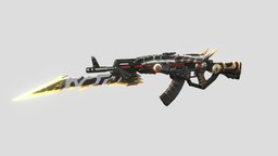 Ak47 Dragon Knight dragon, ak47, knight