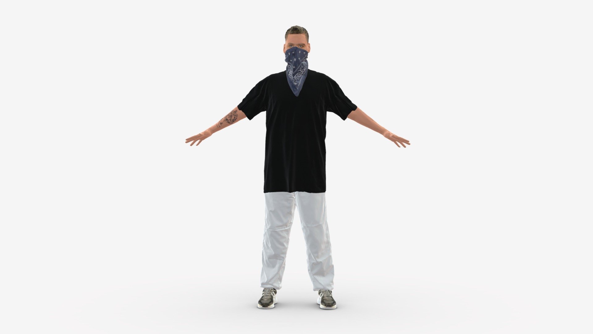 We provide unique 3d scanned models with realistic proportions for closeup and medium-distance views in artworks, paintings and classes. As well as architectural visualization projects.

Main features:




high-end realistic 3d scanned model;

realistic proportions;

highest quality;

low price;

saves you time for more time in landscaping and interiors visualization.

FEATURES 




3d scanned model 

Extremely clean

Edge Loops based

smoothable

symmetrical

professional quality UV map

high level of detail

high resolution textures

real-world scale

system unit: cm

TEXTURES 




Textural Resolution: 4096 x 4096

Color Map

The model is suitable for stereolithography 3d printing 

The model is also ready for fullcolour 3d printing - 001248 young man in gangster style of wear - Buy Royalty Free 3D model by 3DFarm 3d model