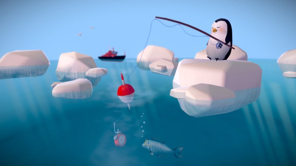 Good morning arctic    /  3D illustration - Arctic Morning - 3D model by Michael (@michael_on) 3d model