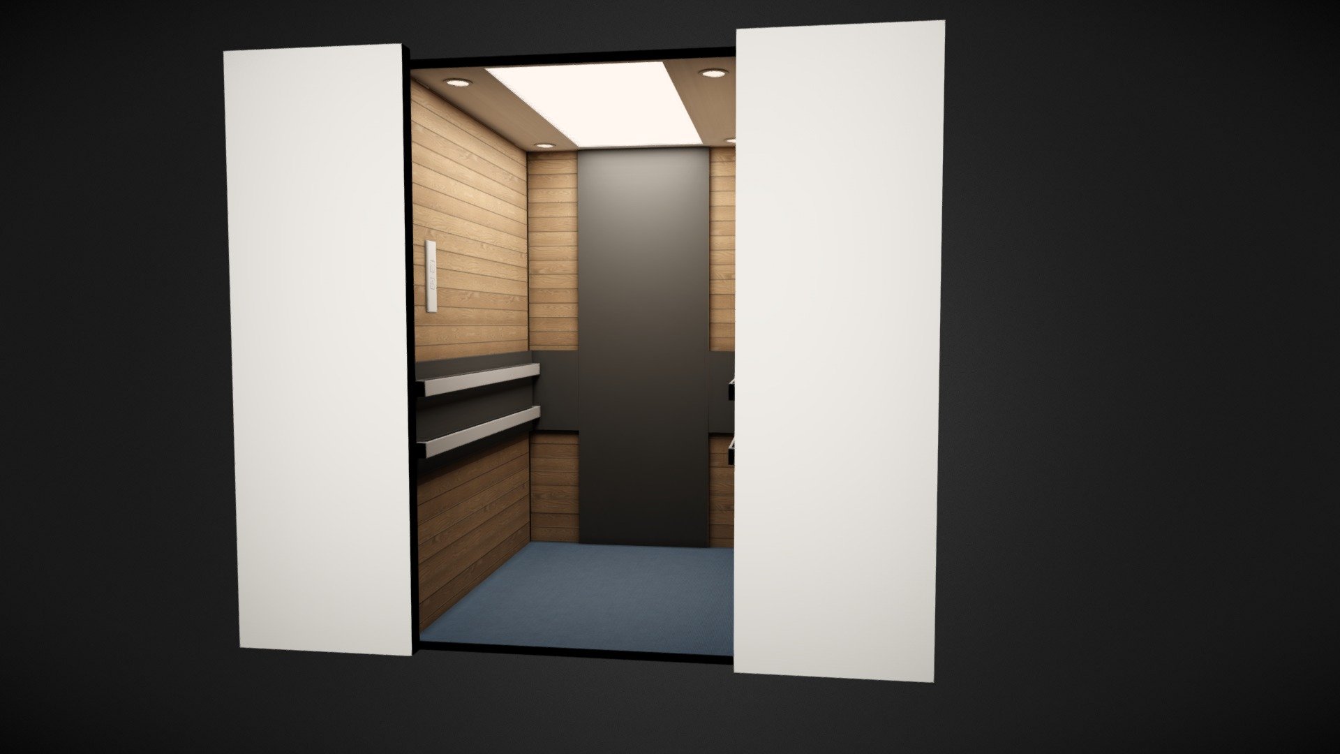 Baked ElevatorAnimated for AR and VR - Elevator Baked Low Poly  AR VR Animated - Buy Royalty Free 3D model by Samad.Ahmed 3d model