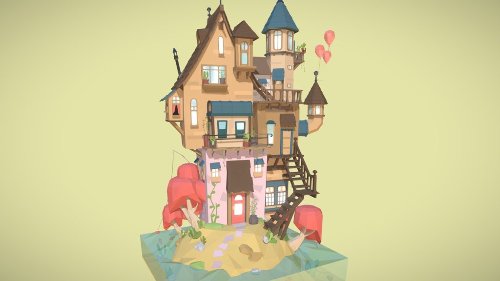 Week 6 of my 52 Arts project. Low poly rickety home on a sandy island. 
See renders of all past pieces in 52 Arts here.

Concept by Tom Robinson 3d model