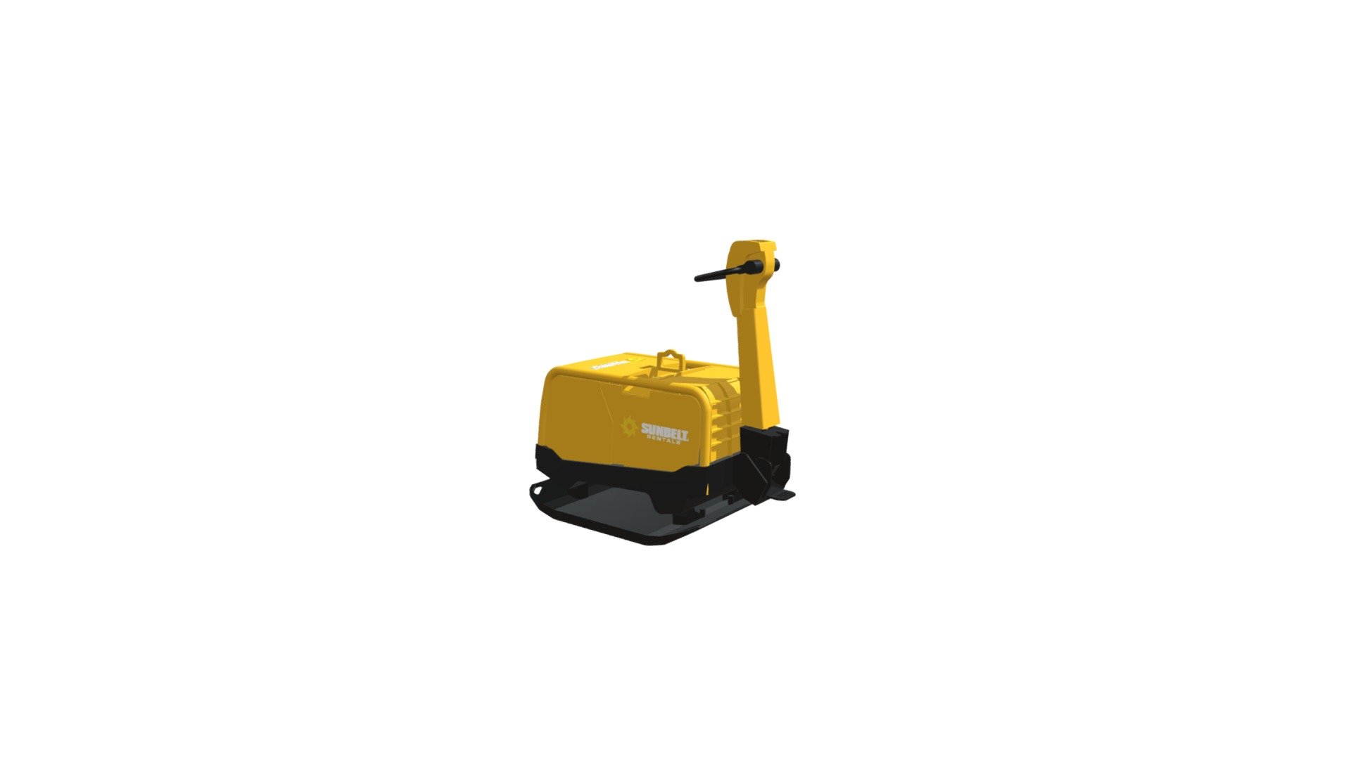 Sunbelt Rentals Compactor Wacker Neuson Single - Compactor Wacker Neuson Single (Rail) - 3D model by bimstore (@Revitspace) 3d model