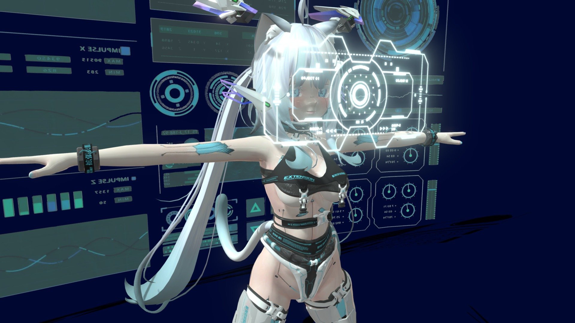 3D Model Rigged. With Shape Keys - Hyper Tech Evo - Ignite - 3D model by Dystopia (@anhtle2010) 3d model