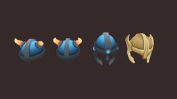 Viking armor horns, armor, toon, viking, pack, valkyrie, collection, horn, stylised, beau, metal, battle, assetpack, gradienttexture, cartoon, asset, lowpoly, helmet, war, lazyunwrap, loykens, onetexture