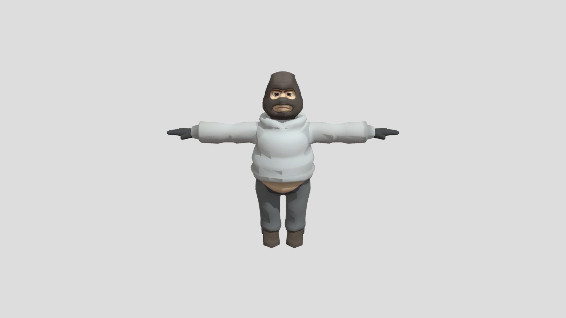 lowpoly model made for practice in character modeling.
feel free to watch my other works on instagram @dimitrios_ilich - Robber - Download Free 3D model by DimitriOS_ilich 3d model