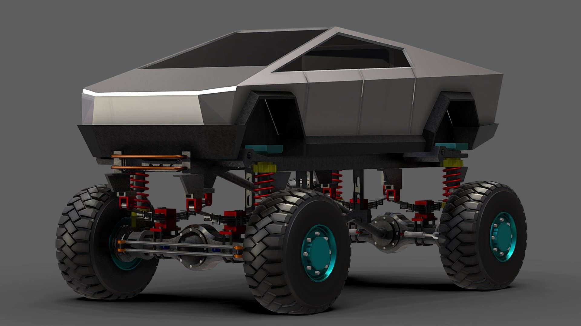 Tesla Cyber Truck - Buy Royalty Free 3D model by NA3dmodel 3d model
