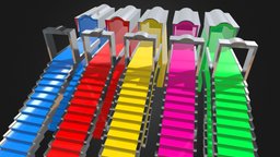 car parking garage 3d model (fs22,bmng) truck, garage, ramp, car, fs22