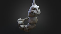 Onix Pokemon cute, pokemon, onix, cartoon, creature, stylized