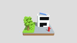 Cartoon Building homes, cartoon, house, home, building