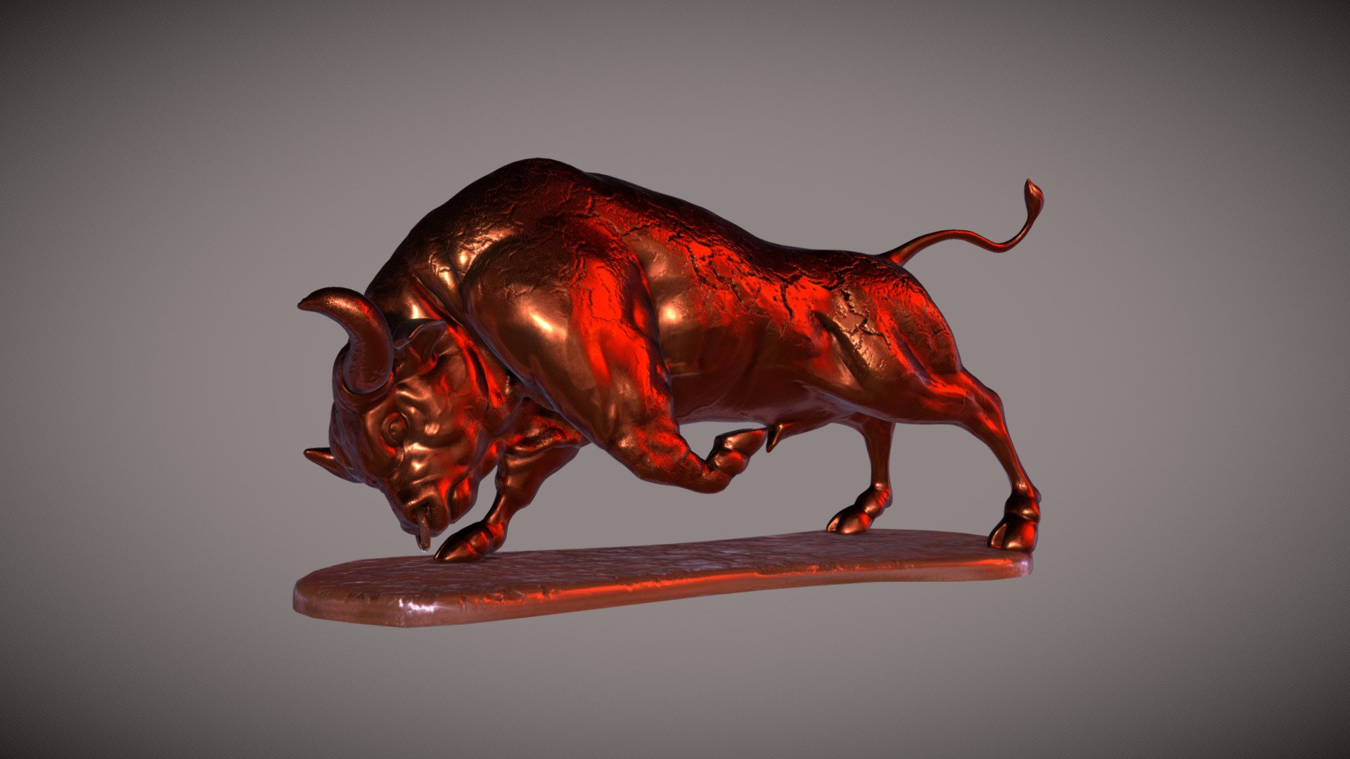 Sculpting in blender - Taurus - Buy Royalty Free 3D model by voguart 3d model