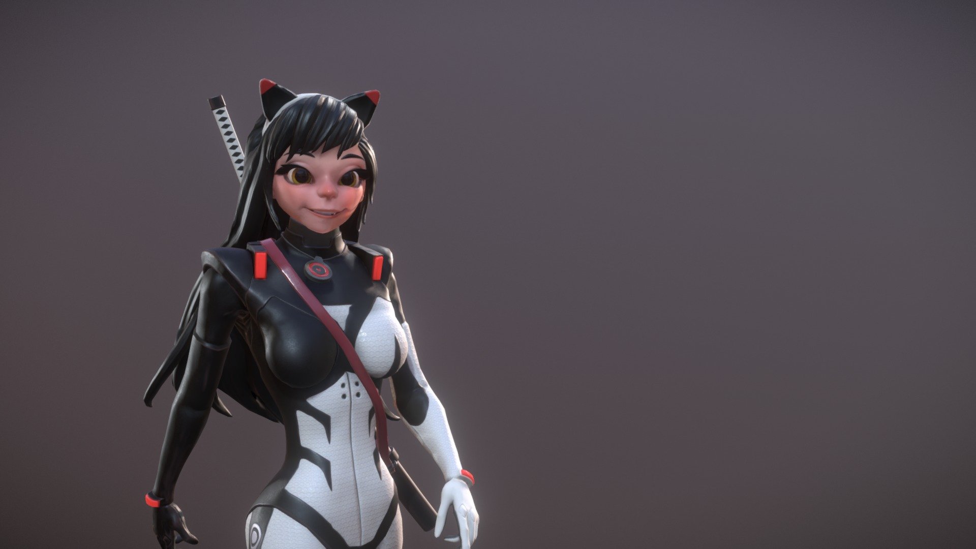 3D adaptation of the very cool concept by Hong SoonSang.

Modeled in Modo and Zbrush and textured in Substance Painter. I had a lot of fun working on it! - Sakuya - 3D model by etotheric 3d model