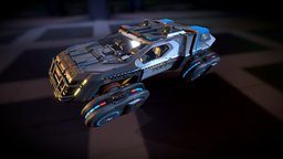 CYBERPUNK Police Car police, cars, spacecraft, spaceship-sci-fi, vehicle, scifi, sci-fi, car, space, noai