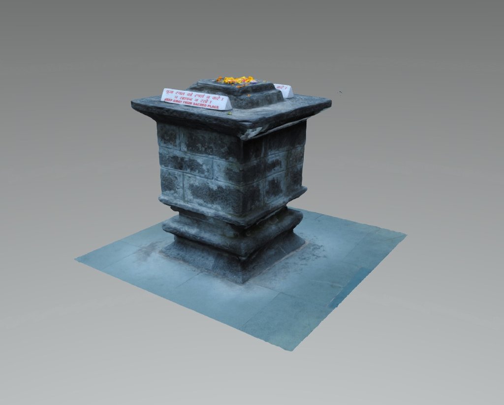 Direct from PhotoScan - Vashist Mandir Base - 3D model by Francesco Coldesina (@topfrank2013) 3d model